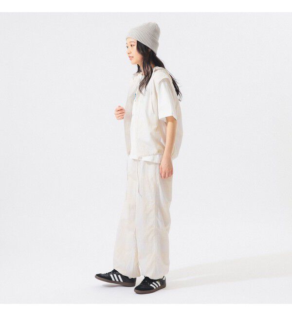 BEAMSBOY「チェック ストライプ フーデッド ノースリーブ」|シャツ・ブラウス|