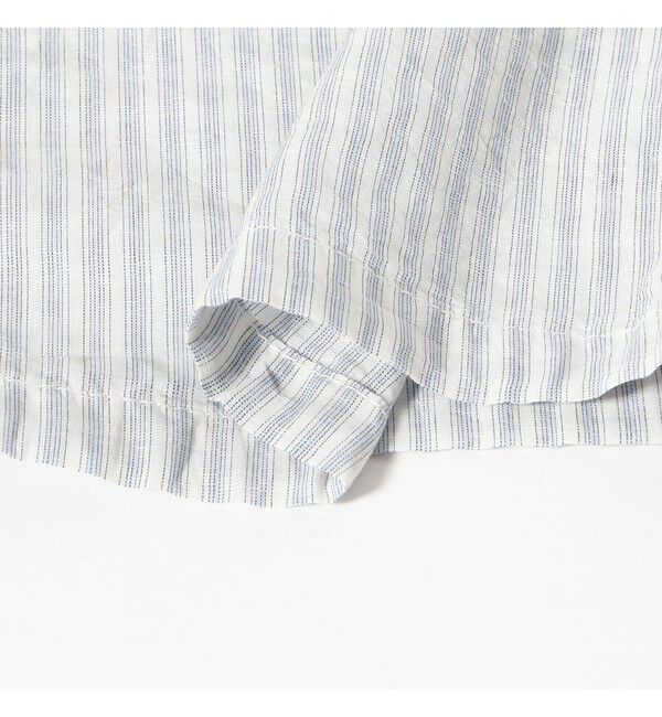 BEAMSBOY「チェック ストライプ フーデッド ノースリーブ」|シャツ・ブラウス|