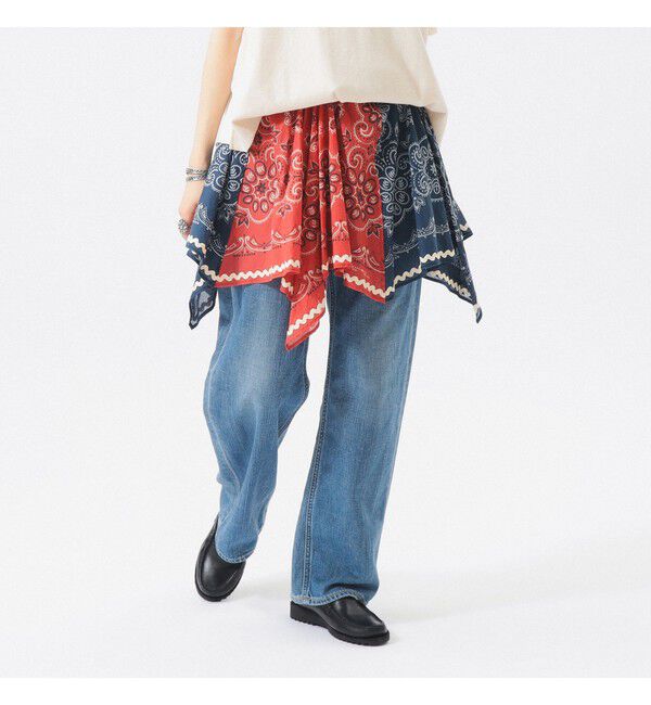 BEAMSBOY「バンダナ プリント スカート」|スカート|RED