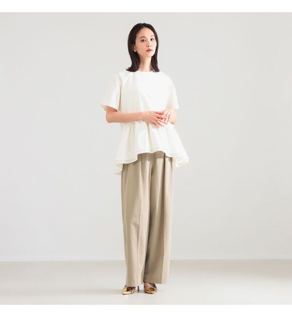 Demi-Luxe BEAMS 「ダブル ペプラム ブラウス」|シャツ・ブラウス|