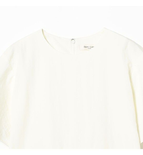 Demi-Luxe BEAMS 「ダブル ペプラム ブラウス」|シャツ・ブラウス|