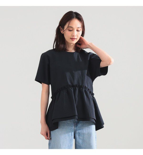 Demi-Luxe BEAMS 「ダブル ペプラム ブラウス」|シャツ・ブラウス|