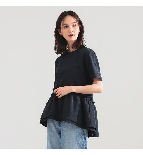 Demi-Luxe BEAMS 「ダブル ペプラム ブラウス」|シャツ・ブラウス|