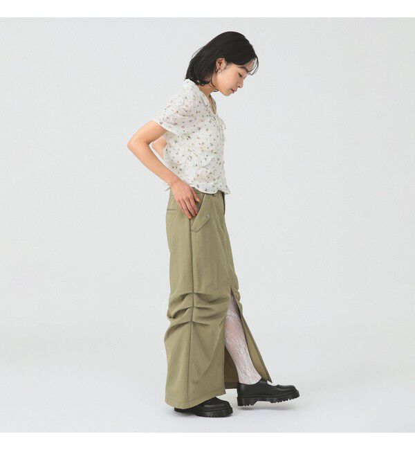 Ray BEAMS 「フラワー プリント シャーリング シャツ」|シャツ・ブラウス|