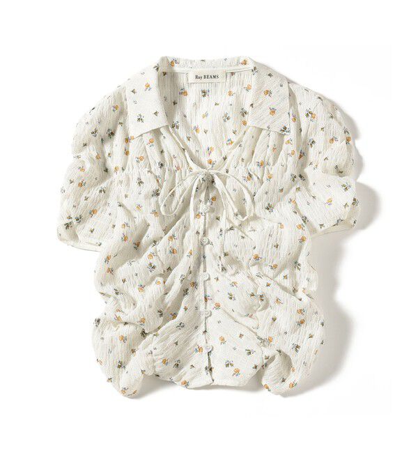 Ray BEAMS 「フラワー プリント シャーリング シャツ」|シャツ・ブラウス|