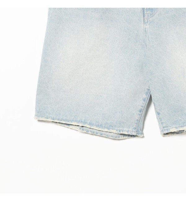 BEAMS「ダメージ デニムショートパンツ【ワイドストレートフィット】」|その他|