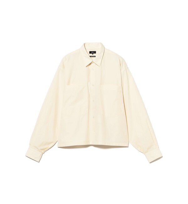 BEAMS「ワイドアーム レギュラーカラーシャツ」|シャツ・ブラウス|LT.YELLOW
