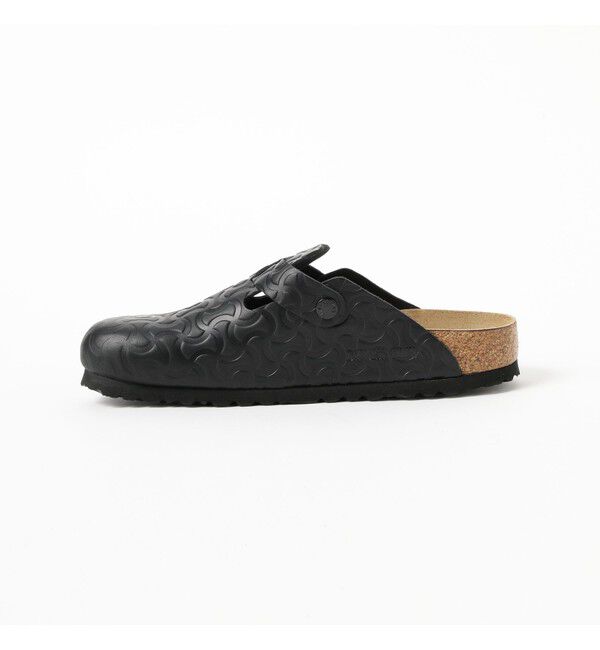 BEAMS「【別注】BIRKENSTOCK / BOSTON &ldquo;BONE PATTERN&rdquo; Smooth BLACK」|サンダル|
