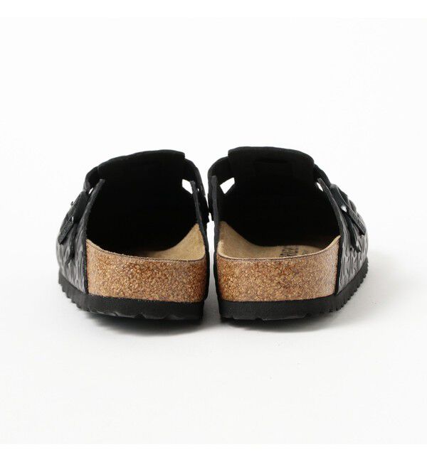 BEAMS「【別注】BIRKENSTOCK / BOSTON &ldquo;BONE PATTERN&rdquo; Smooth BLACK」|サンダル|