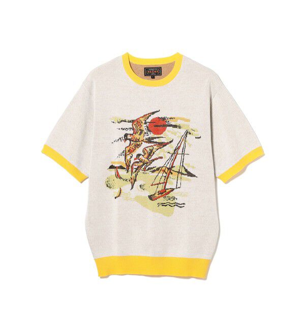 BEAMS PLUS「Knit Tee Jacquard」|Tシャツ・カットソー|