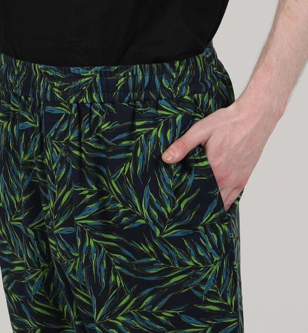 TOMORROWLAND MENS「コットン リーフプリント スリムテーパードイージーパンツ」|その他|