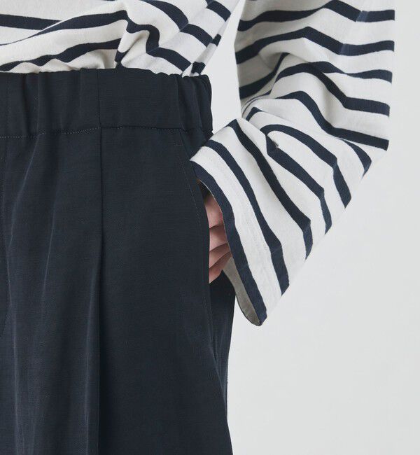 GALERIE VIE「ナイリーギャバジン イージーサイドポケットパンツ」|カーゴ|