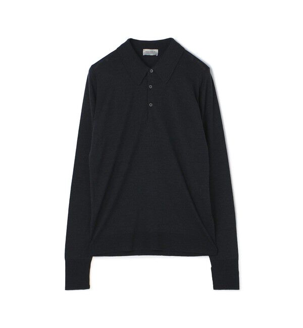 TOMORROWLAND BUYING WEAR「JOHN SMEDLEY 30G EASY FIT ウール ニットポロシャツ DORSET」|ニット・セーター|17 チャコールグレー