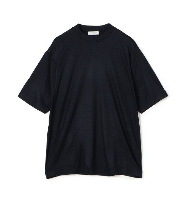 TOMORROWLAND MENS「ウールジャージー モックネック ハーフスリーブカットソー」|Tシャツ・カットソー|69 ネイビー