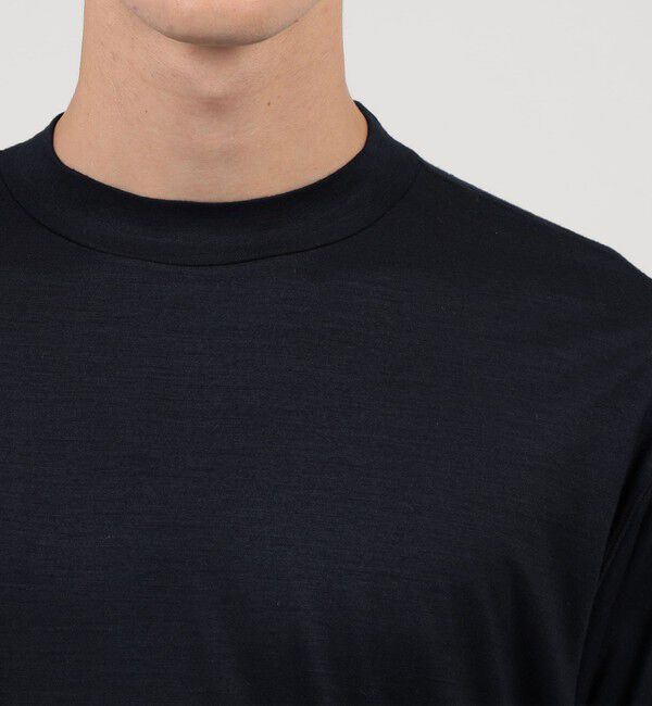 TOMORROWLAND MENS「ウールジャージー モックネック ハーフスリーブカットソー」|Tシャツ・カットソー|