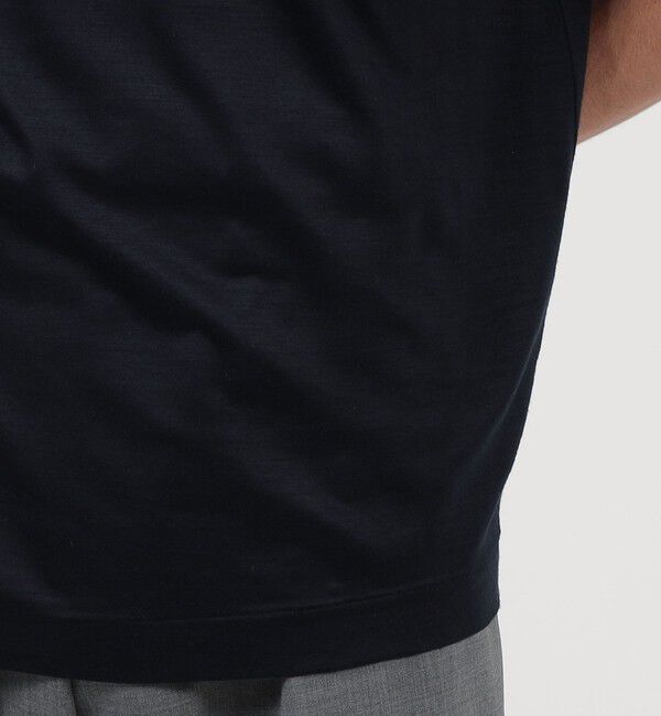 TOMORROWLAND MENS「ウールジャージー モックネック ハーフスリーブカットソー」|Tシャツ・カットソー|