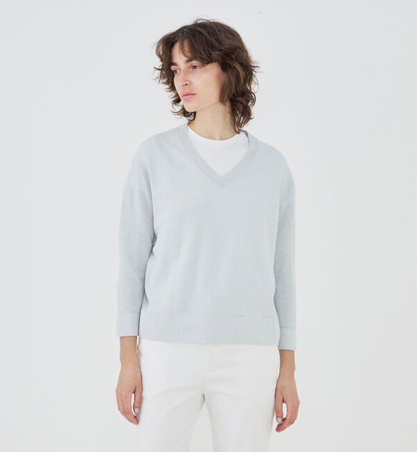 GALERIE VIE「ドライカノコ Vネックプルオーバー」|ニット・セーター|