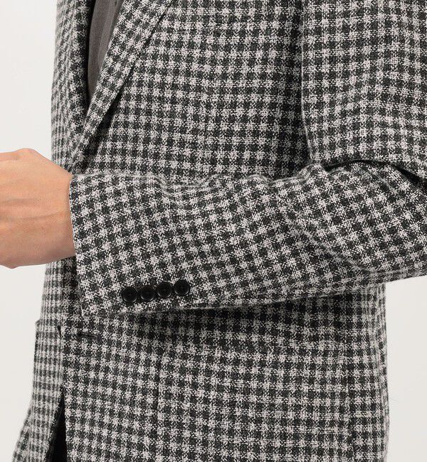 TOMORROWLAND MENS「ヴィスコースコットンポリエステル サマーブークレ シングルブレステッド2Bジャケット ANGELICO」|テーラードジャケット|