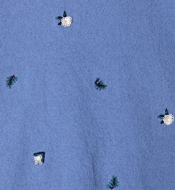 MACPHEE「フラワーエンブロイダリー Vネックベスト」|ベスト・ジレ|