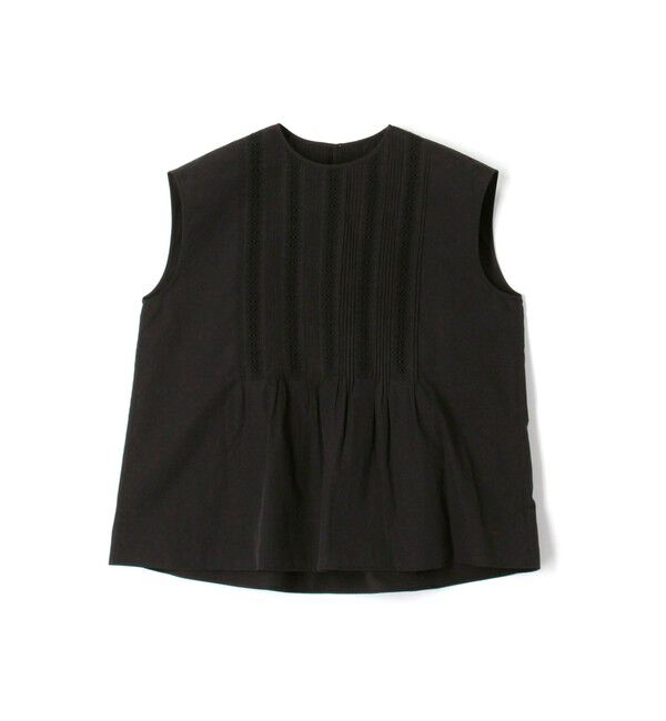 TOMORROWLAND collection「コットンコンビネーション ピンタックブラウス」|シャツ・ブラウス|19 ブラック
