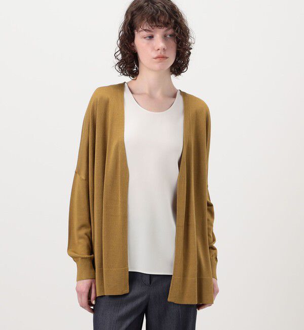 Ballsey「エヴァーシルク ワイドカーディガン」|カーディガン|