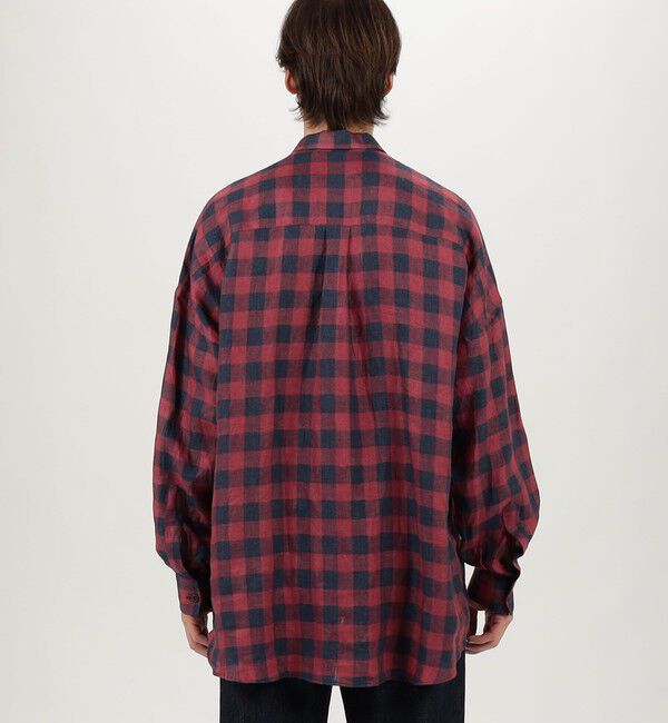 TOMORROWLAND MENS「【別注】GUY ROVER リネンチェック オーバーシャツ」|シャツ・ブラウス|