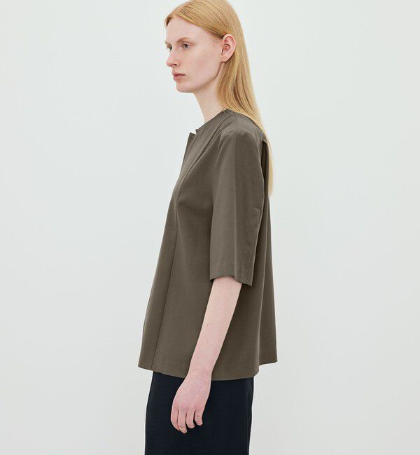 Edition「Super120'sウォッシャブルウール ハーフスリーブシャツ」|シャツ・ブラウス|