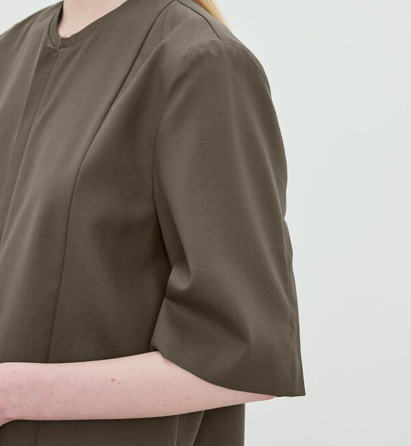 Edition「Super120'sウォッシャブルウール ハーフスリーブシャツ」|シャツ・ブラウス|