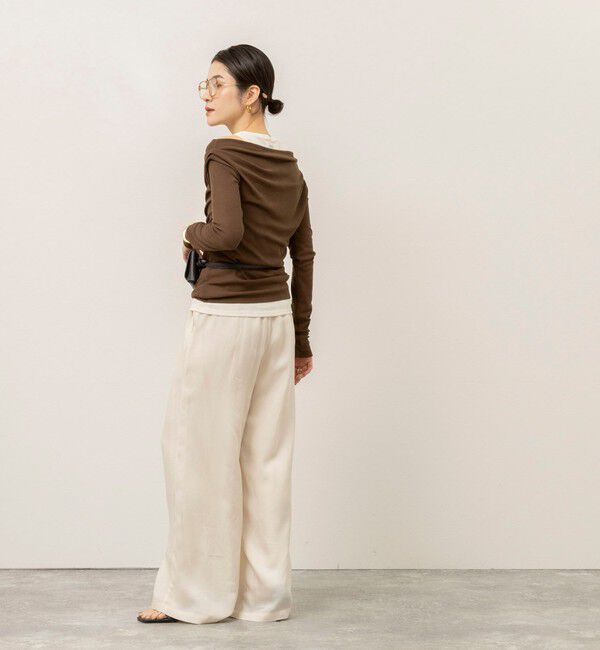 MAQWEL「《セットアップ対応》【MAQWEL/マクウェル】ウォッシャブルサテンパンツ」|その他|