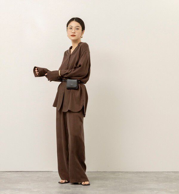 MAQWEL「《セットアップ対応》【MAQWEL/マクウェル】ウォッシャブルサテンパンツ」|その他|