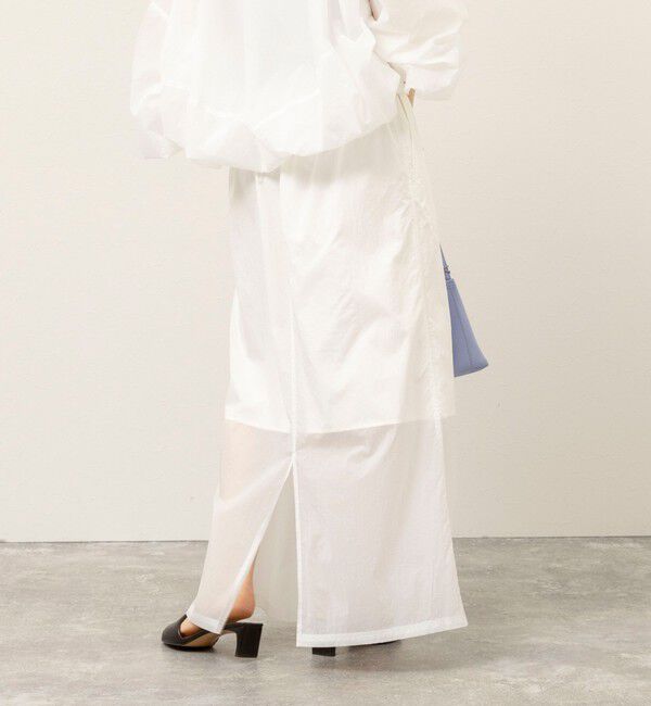 MAQWEL「《セットアップ対応》【MAQWEL/マクウェル】ウォッシャブルシアースカート」|スカート|