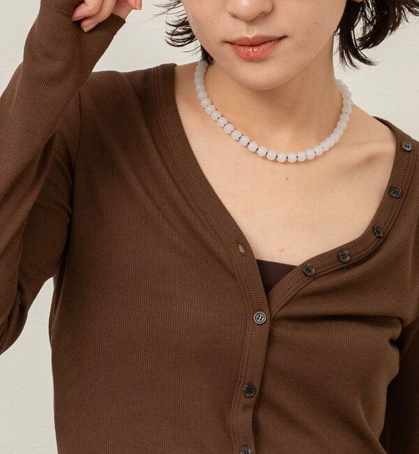 MAQWEL「【MAQWEL/マクウェル】ツートンビーズネックレス」|ネックレス|