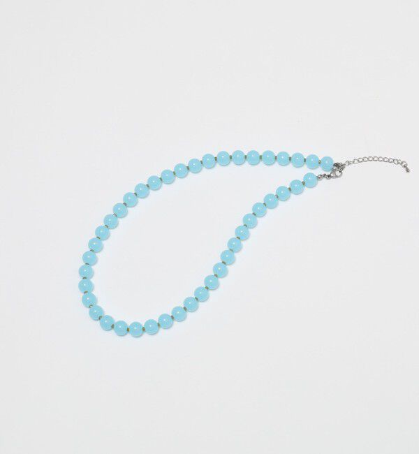 MAQWEL「【MAQWEL/マクウェル】ツートンビーズネックレス」|ネックレス|サックス