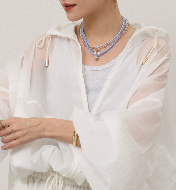 MAQWEL「【MAQWEL/マクウェル】ドロップトップビーズネックレス」|ネックレス|