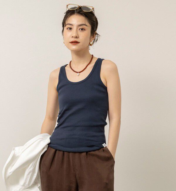 MAQWEL「【MAQWEL/マクウェル】ウォッシャブルCOTTON RIB タンクトップ」|タンクトップ|