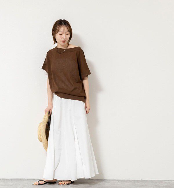 NOLLEY'S「《手洗い可能》コットンセルロースリラックスプルオーバー」|ニット・セーター|