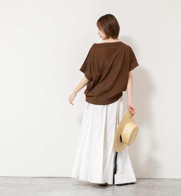 NOLLEY'S「《手洗い可能》コットンセルロースリラックスプルオーバー」|ニット・セーター|