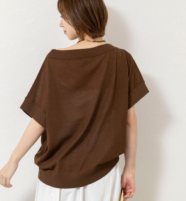 NOLLEY'S「《手洗い可能》コットンセルロースリラックスプルオーバー」|ニット・セーター|