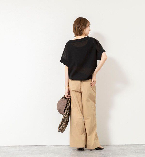 NOLLEY'S「《手洗い可能》コットンセルロースリラックスプルオーバー」|ニット・セーター|