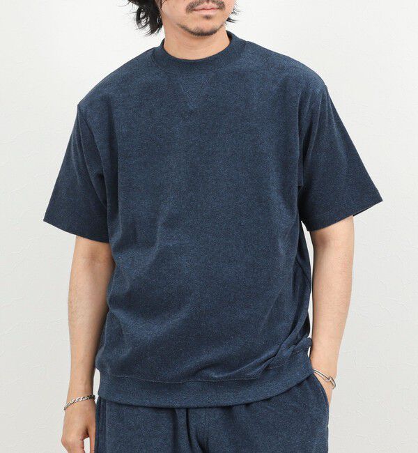 NOLLEY'S goodman「《セットアップ対応》Vガゼット パイルTシャツ 26SS」|Tシャツ・カットソー|ブルー