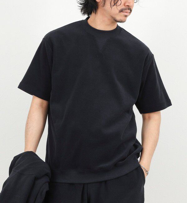 NOLLEY'S goodman「《セットアップ対応》Vガゼット パイルTシャツ 26SS」|Tシャツ・カットソー|ネイビー