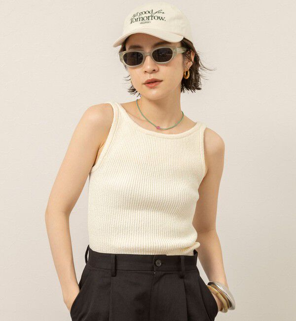 MAQWEL「《手洗い可能》ブークレタンクトップ」|タンクトップ|