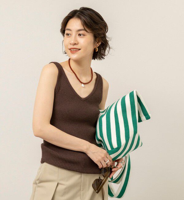 MAQWEL「《手洗い可能》ブークレタンクトップ」|タンクトップ|