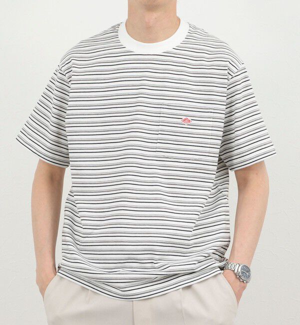 NOLLEY'S goodman「【DANTON/ダントン】POCKET T-SHIRT STRIPE 26SS（DT-C0198 TCB STRIPE）」|Tシャツ・カットソー|ホワイト系4