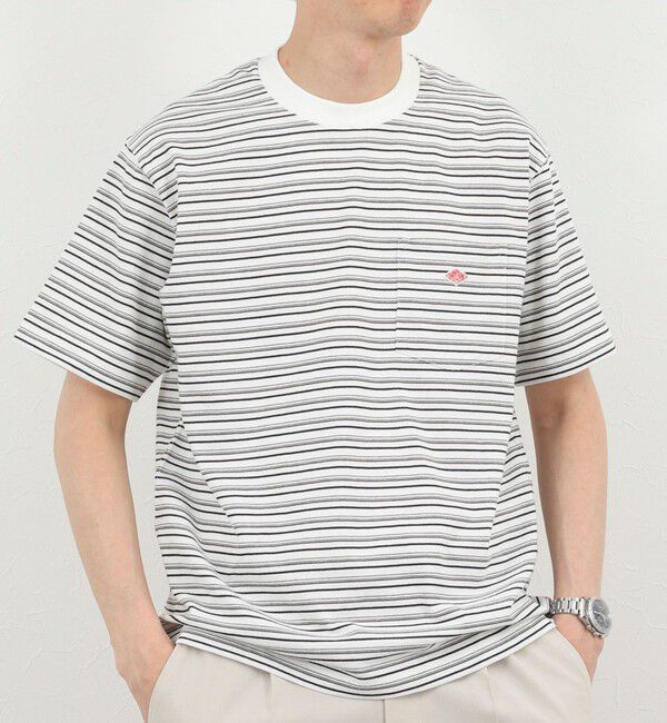 NOLLEY'S goodman「【DANTON/ダントン】POCKET T-SHIRT STRIPE 26SS（DT-C0198 TCB STRIPE）」|Tシャツ・カットソー|