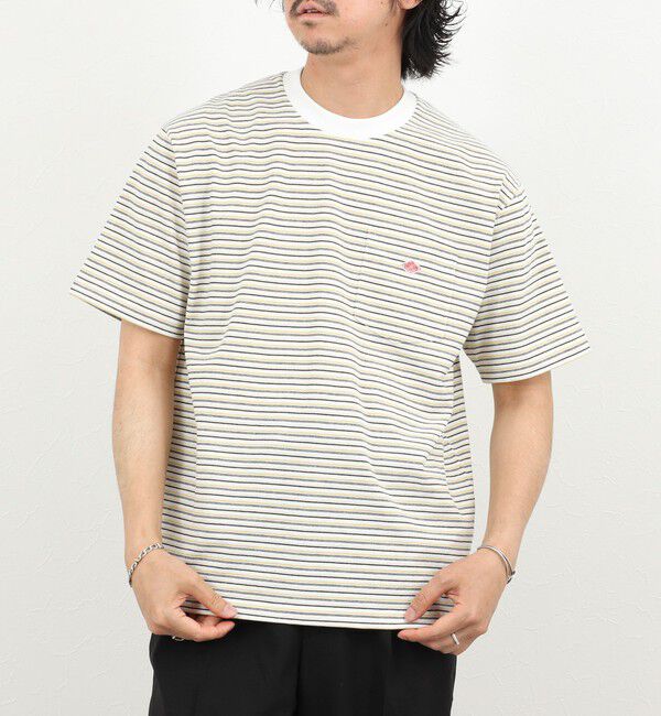 NOLLEY'S goodman「【DANTON/ダントン】POCKET T-SHIRT STRIPE 26SS（DT-C0198 TCB STRIPE）」|Tシャツ・カットソー|