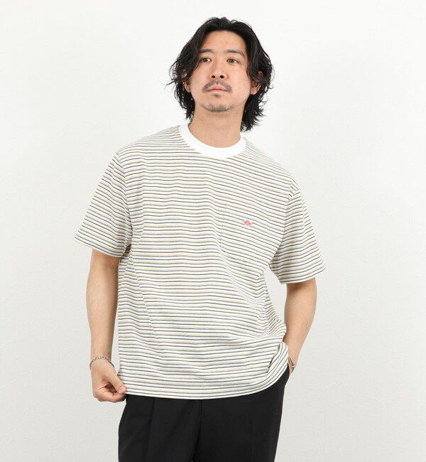 NOLLEY'S goodman「【DANTON/ダントン】POCKET T-SHIRT STRIPE 26SS（DT-C0198 TCB STRIPE）」|Tシャツ・カットソー|