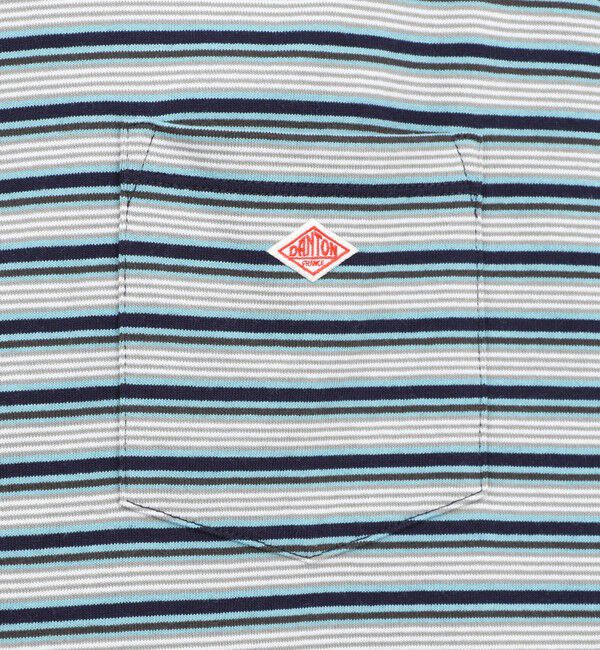 NOLLEY'S goodman「【DANTON/ダントン】POCKET T-SHIRT STRIPE 26SS（DT-C0198 TCB STRIPE）」|Tシャツ・カットソー|