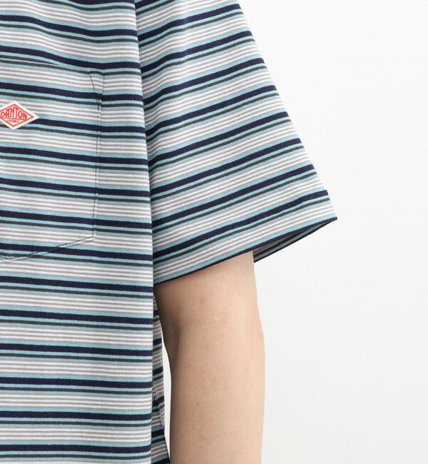 NOLLEY'S goodman「【DANTON/ダントン】POCKET T-SHIRT STRIPE 26SS（DT-C0198 TCB STRIPE）」|Tシャツ・カットソー|