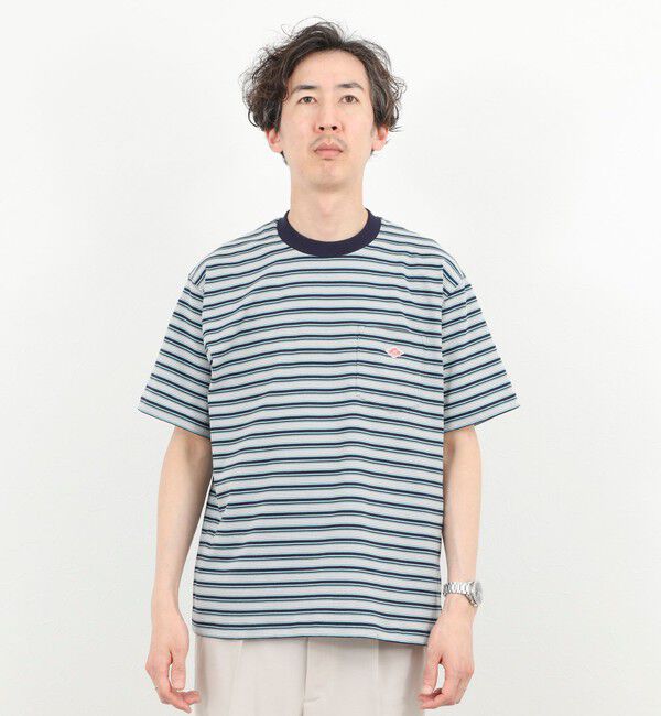 NOLLEY'S goodman「【DANTON/ダントン】POCKET T-SHIRT STRIPE 26SS（DT-C0198 TCB STRIPE）」|Tシャツ・カットソー|